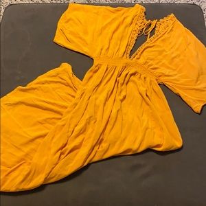 Mustard maxi dress